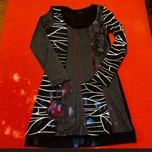 Vintage 101 Idees patchwork A-line mini dress GUC